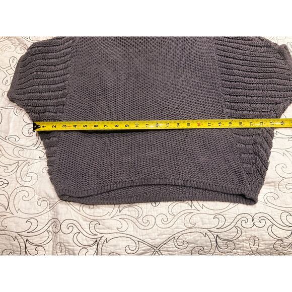 GAP Short Sleeve Sweater Sz Medium M Gray Cropped NWT New $59.99 MSRP Boho - Picture 9 of 10